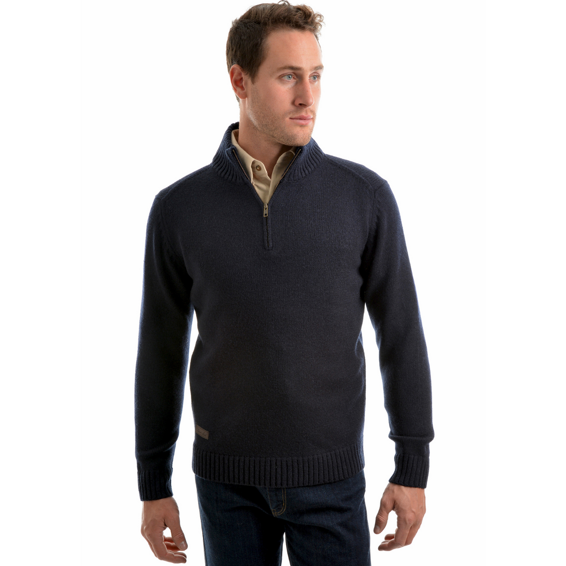 Thomas Cook Mens Moree 1/4 Zip Neck Knit Jumper